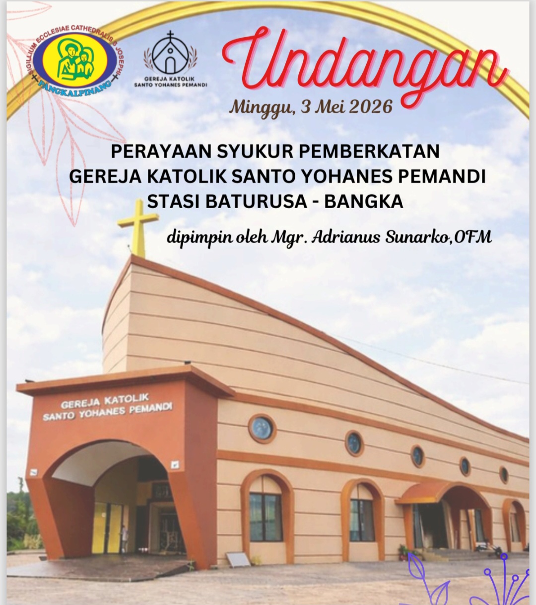UNDANGAN PERAYAAN SYUKUR PEMBERKATAN
